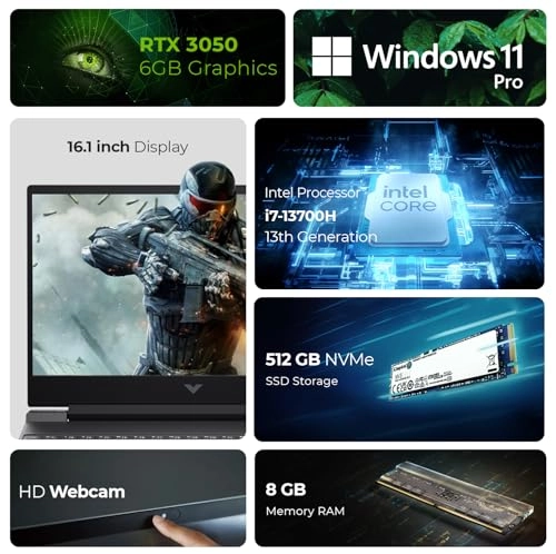 Victus - 16.1'' 512GB 8GB DDR5 Core i7-13700H