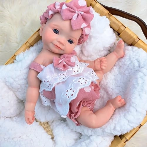 Reborn Baby Doll - 11 Inch Silicone Girl Ages 3+