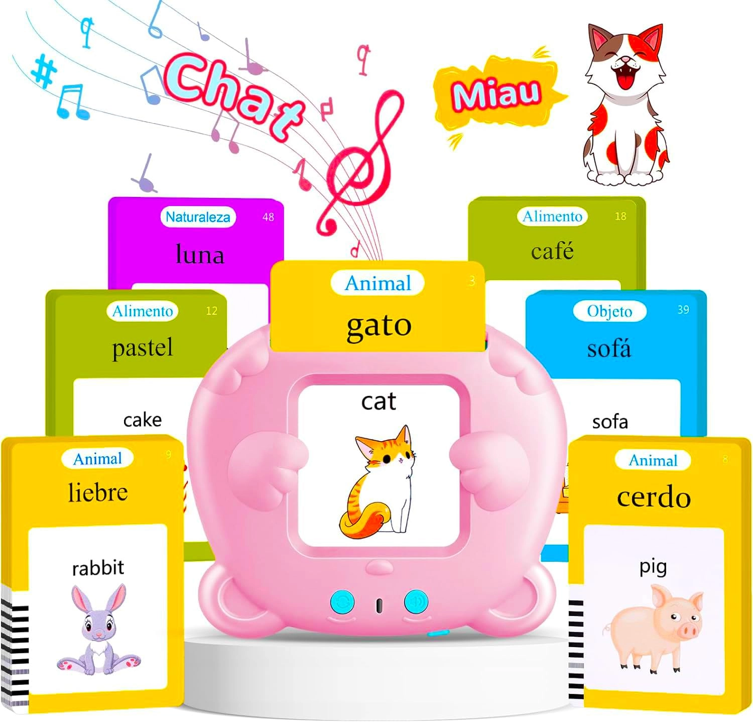 ahj Talking Flash Cards - 3+ 1 pieces