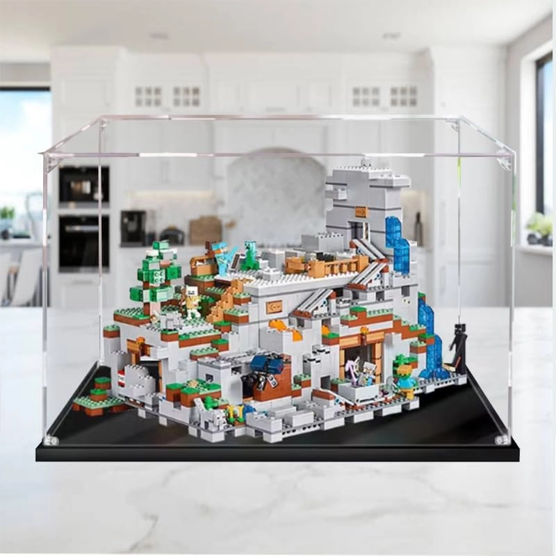 Display Case (21137) - Clear Acrylic Black Bottom 55x35x35cm