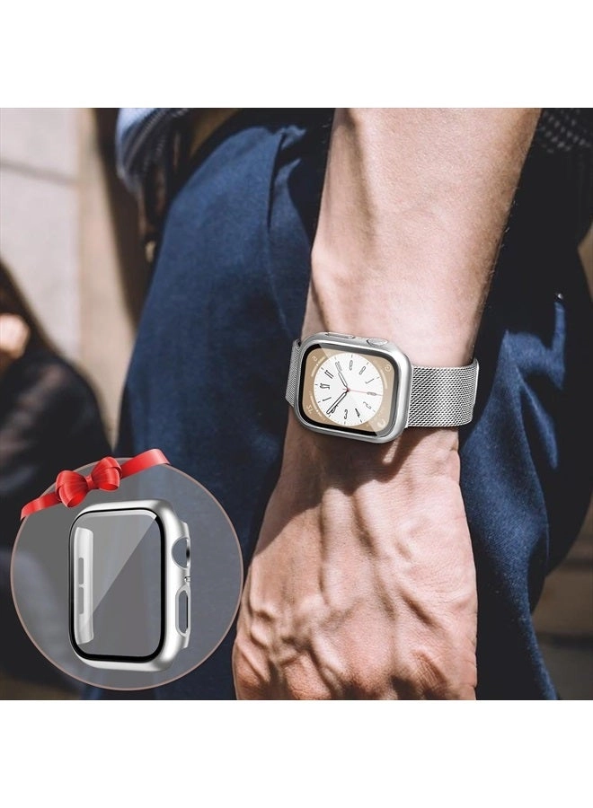 Mesh Loop Magnetic Band - 44mm Stainless Steel + Apple Watch Case - 44mm PC