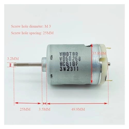 545 Electronic Starter - DC 6V-12V 25600RPM Long Shaft