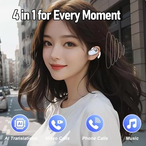 Al Translation Earphones - over 164 languages + Earphone Charging Case + Charging Cable + User Manual