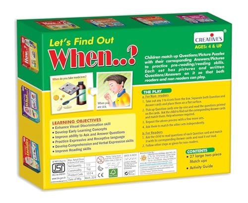 Let's Find Out When Puzzle - 4 - 6 years 40 pieces