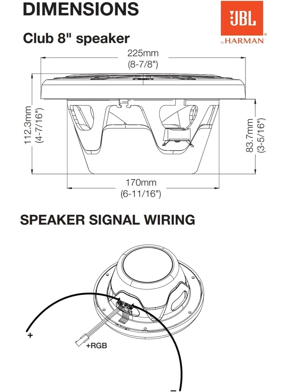 Club Marine Speaker - 8 inch 450W