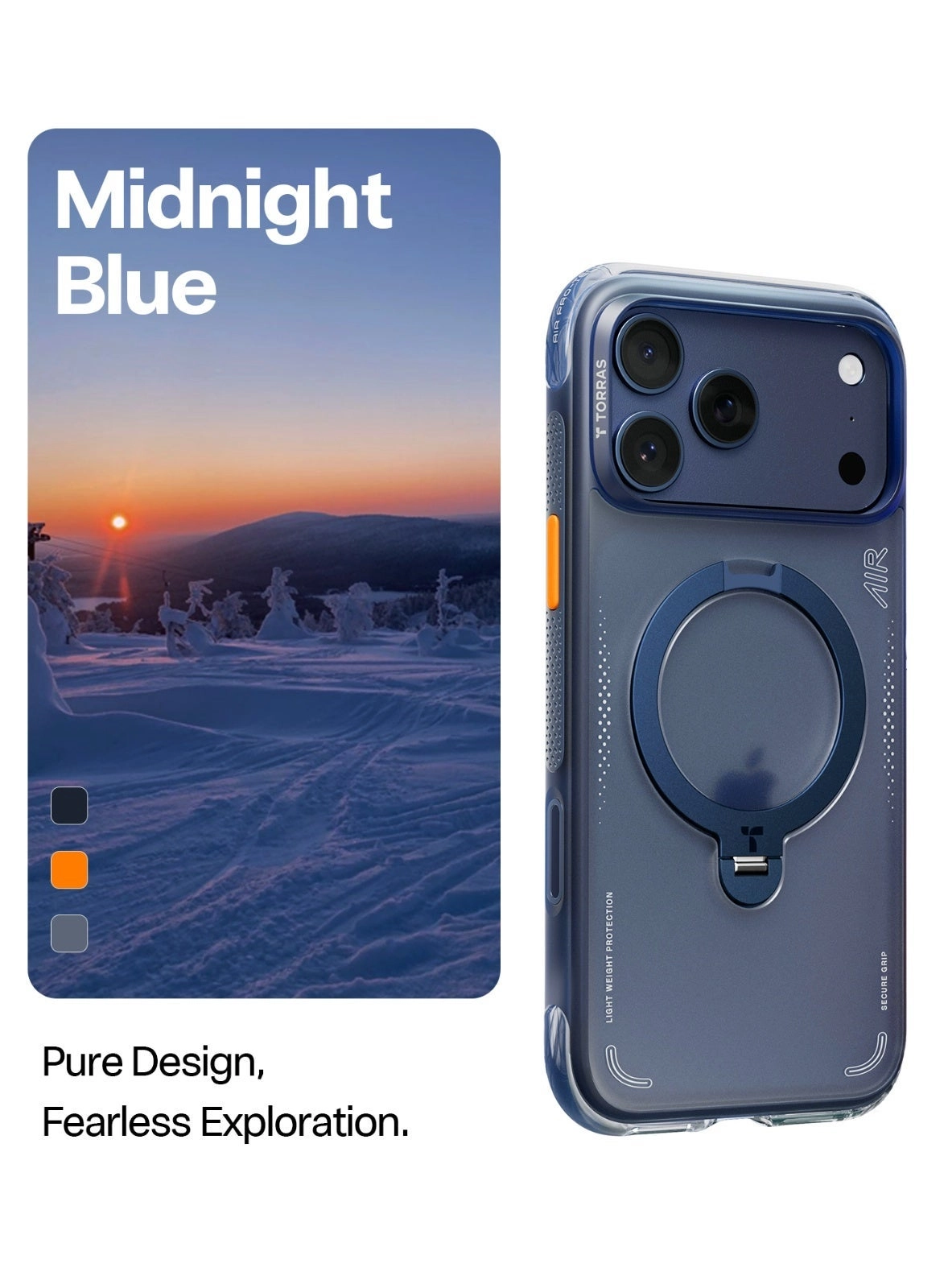 Ostand Q3 Air Case with MagSafe for iPhone 17 Pro