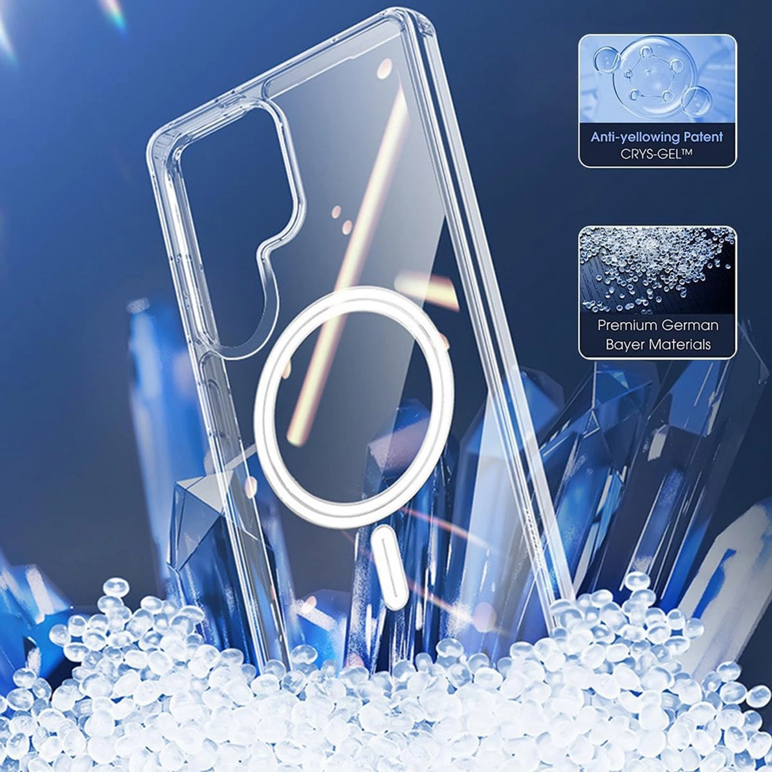 Clear Case with MagSafe for Samsung Galaxy S25 Ultra - Ultra Slim Shockproof