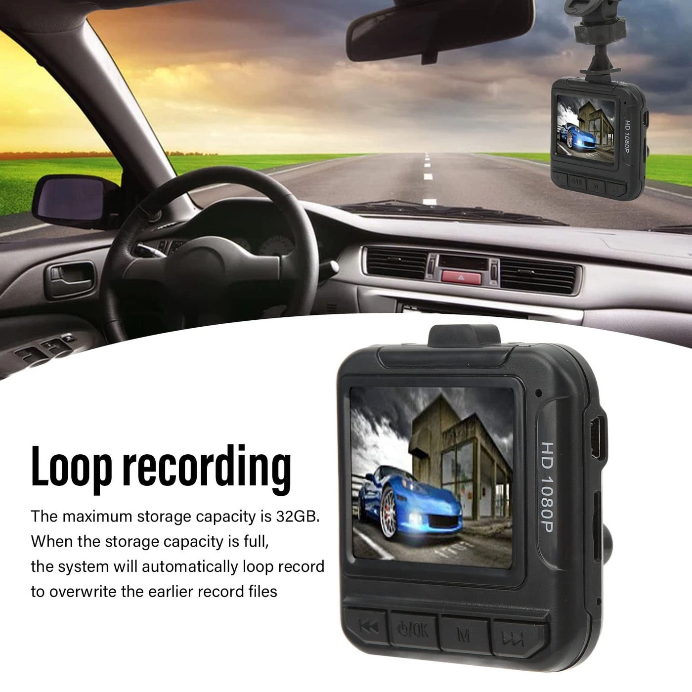 Dashboard Camera - 1080P