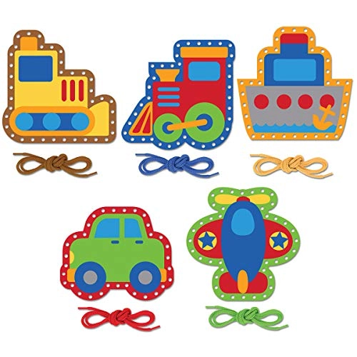 Stephen Joseph Lacing Cards Transportation - 3+