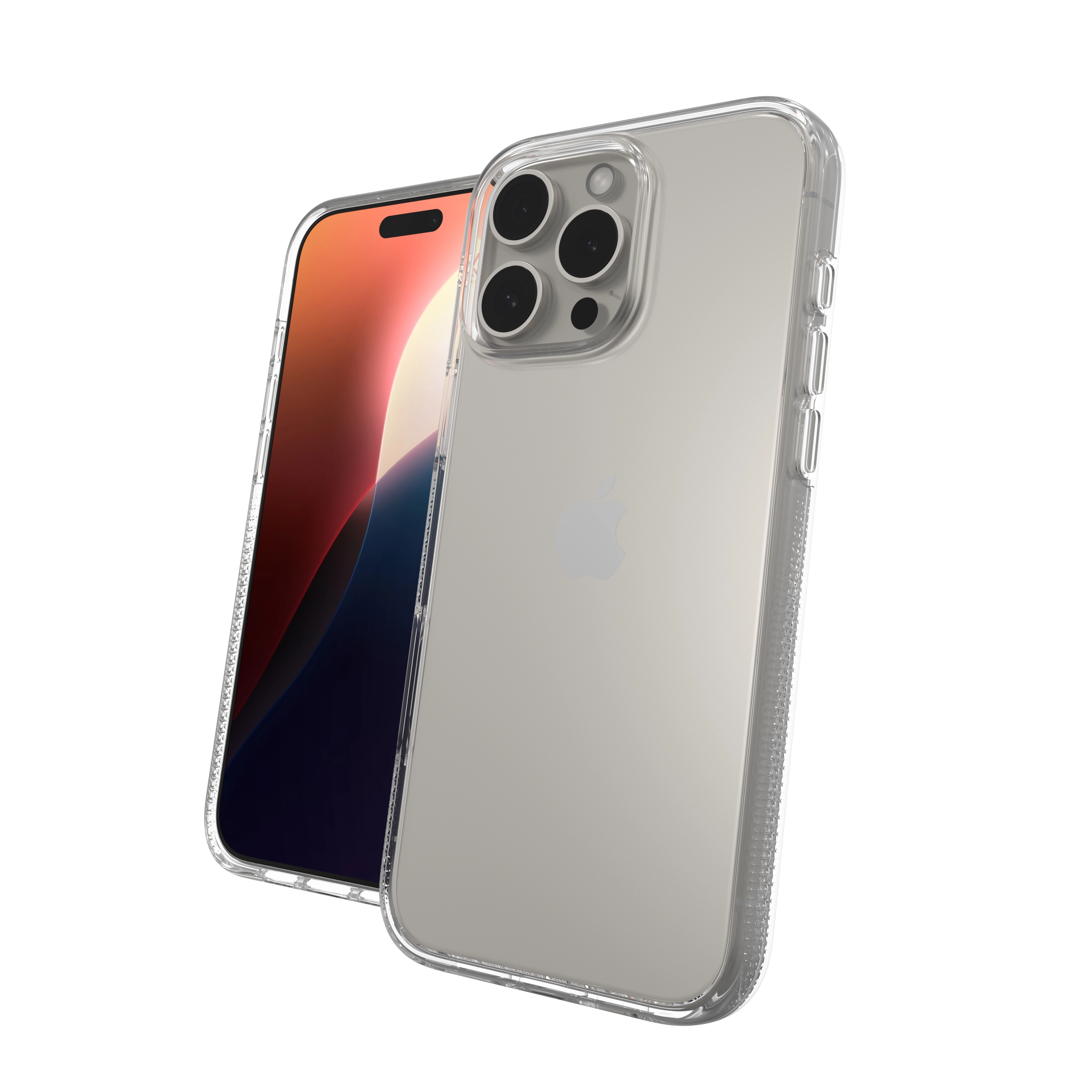 ZAGG Crystal Clear Case - Kickstand + Anti-Glare Screen Protector + Elite Camera Lens Protector + 20W USB-C PD Wall Charger + 2M USB-C to USB-C Cable for iPhone 16 Pro Max