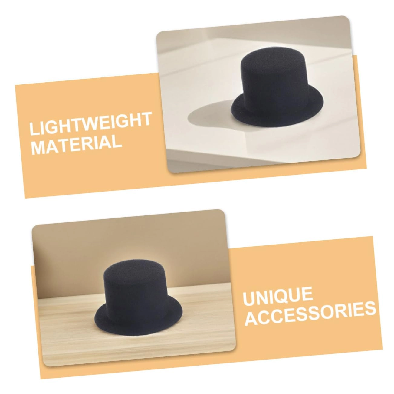 Mini Top Hats - 4Pcs 9.00X9.00X4.50CM