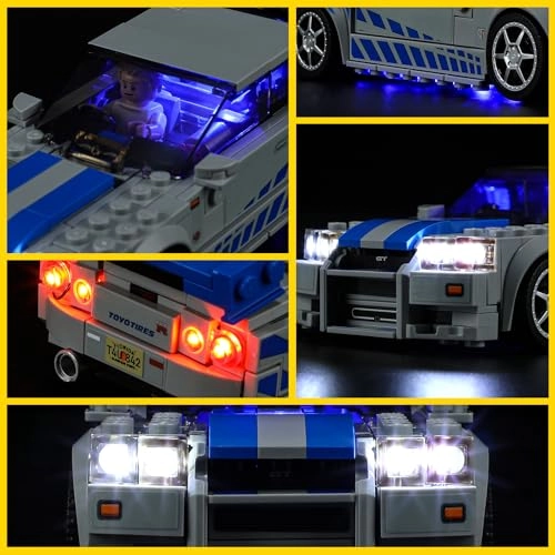 Light Kit for LEGO Speed Champions Nissan Skyline GT-R 76917 - Plastic 1