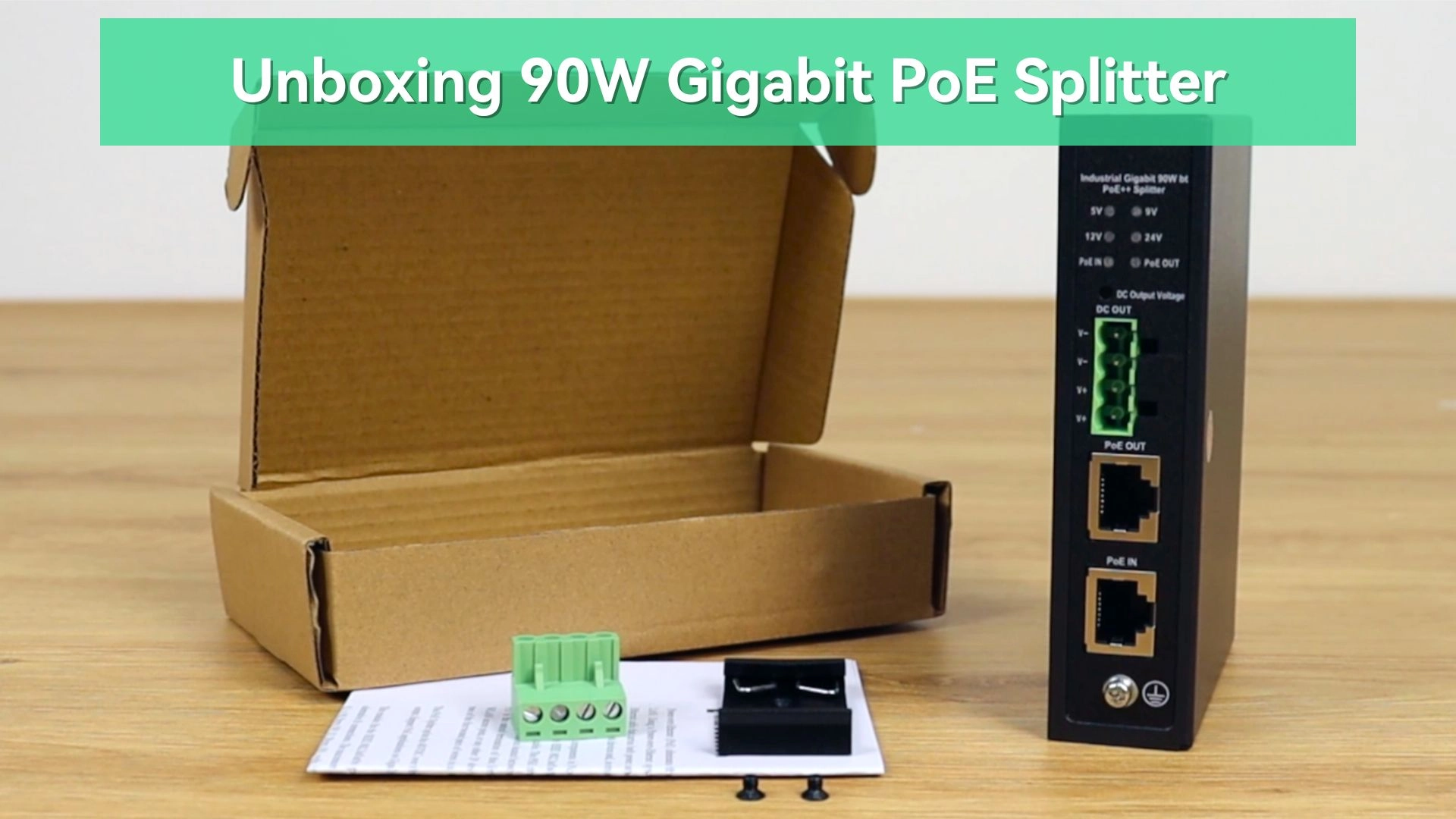 POE-SP02BT-POE - 5/9/12/24V 90W 2 ports IEEE802.3bt Gigabit 72W