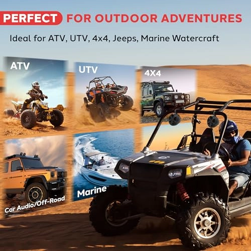 2-Way Waterproof Off-Road Speakers - 5.25" 1000W