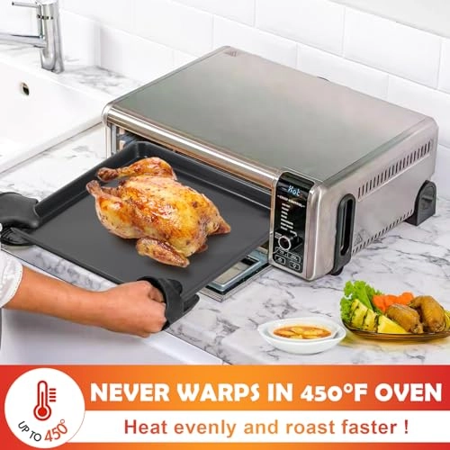 Oven Air Fryer Basket and Tray - Stainless Steel Carbon Steel