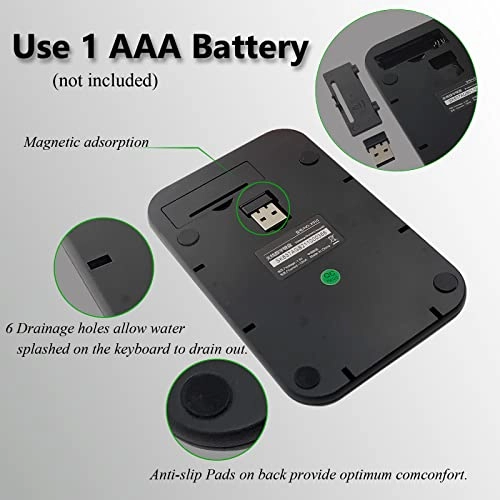 X910 - Wireless Numeric Keypad Black Red