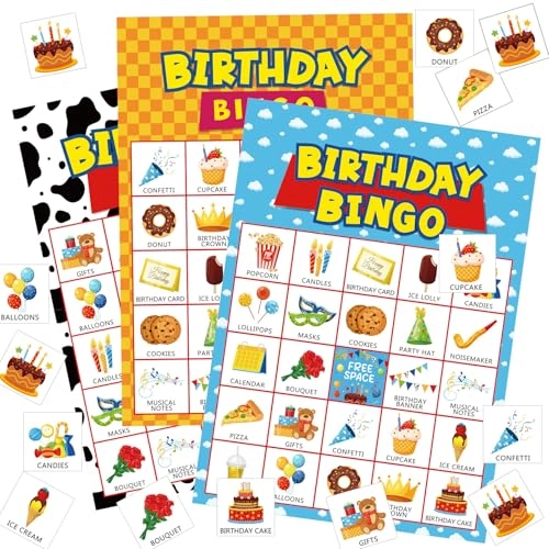 Shappy Birthday Bingo Cards - 35 Pcs