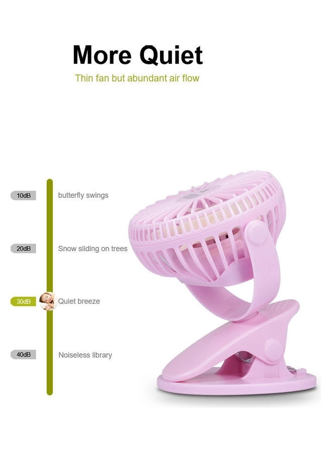 Cat Small Fan - Rechargeable Portable Pink