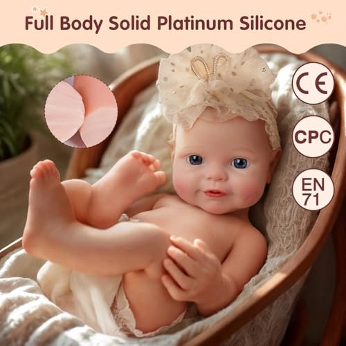 Blair Reborn Baby Doll - 16-Inch Silicone