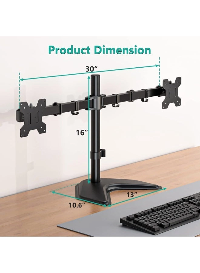 Dual Monitor Stand - 2 27 inch 75x75mm 100x100mm