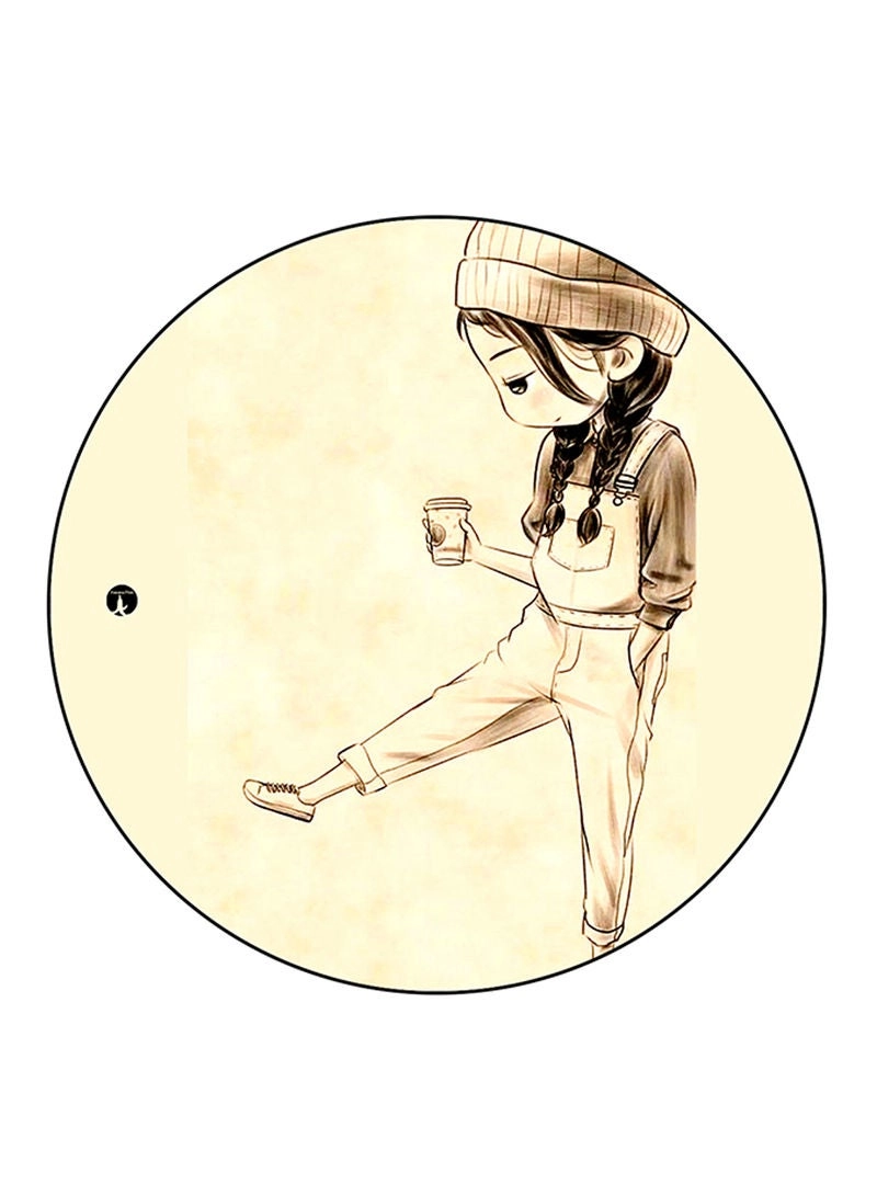Girl Printed Mouse Pad