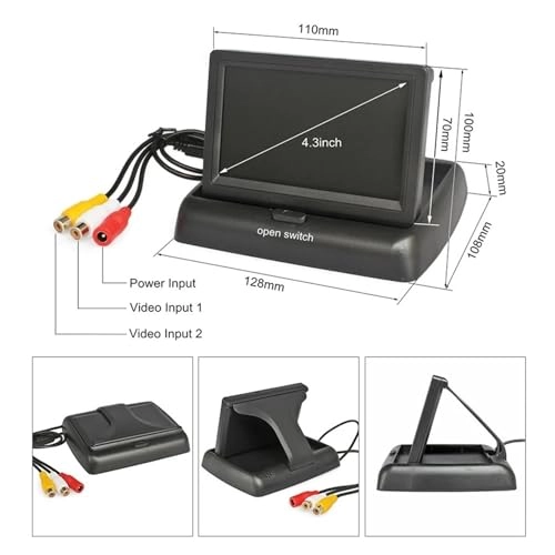 Wireless Car Monitor - Night Vision Wireless 480*272 pixels