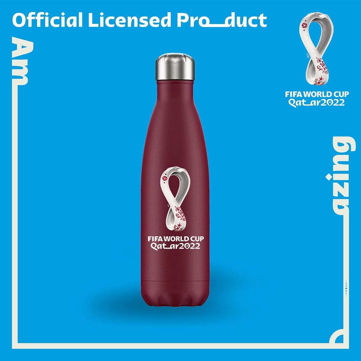 World Cup Qatar 2022 Stainless steel Vacuum Double Wall Bottle - 500ml