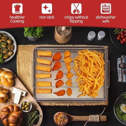 Air Fryer Basket - Stainless Steel 2 Piece