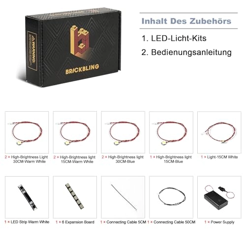 LED Light Set for LEGO 21350 Jaws - Copper