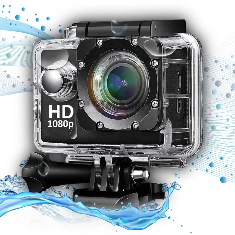 Elevea 1080p.Action-camera - Full HD 12MP 2 Inches
