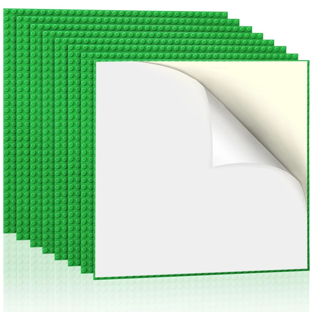 Lekebaby Peel and Stick Building Base plates - ABS Plastic 8pcs