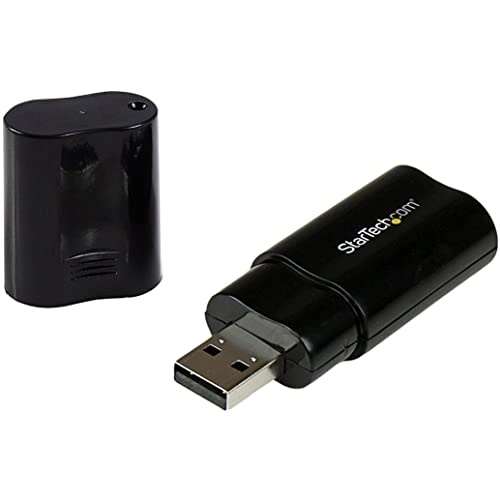 StarTech.com USB Sound Card - 3.5mm Audio Adapter Black