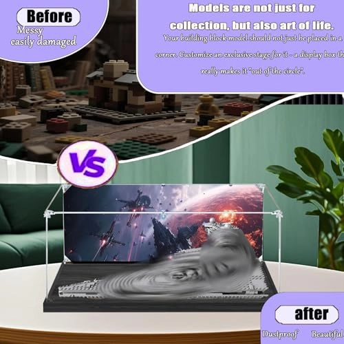 Display Case for Lego 75394 - 50 x 35 x 20 cm Background D