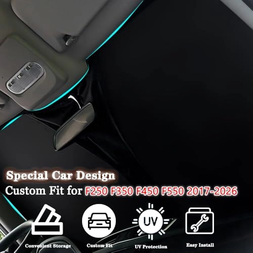 Front Windshield Sun Shade - Ford F-250 F250 2017|2018|2019|2020|2021|2022