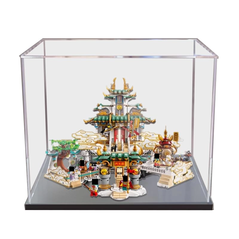 Clear Acrylic Display Case (80039) - 50x40x40cm Background+top Light2