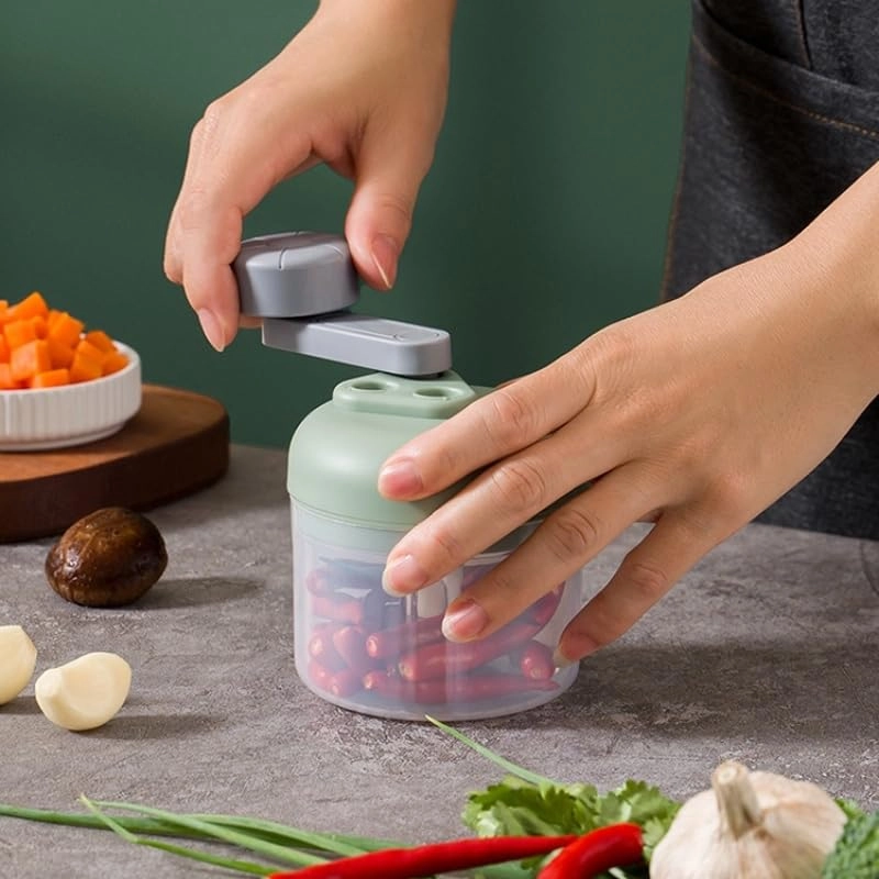 Mini Hand Crank Vegetable Chopper - 250ml