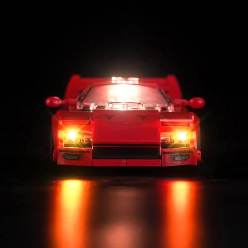 LED Light Set for LEGO Ferrari F40 Supercar 76934 - 20 LEDs USB & Battery Powered