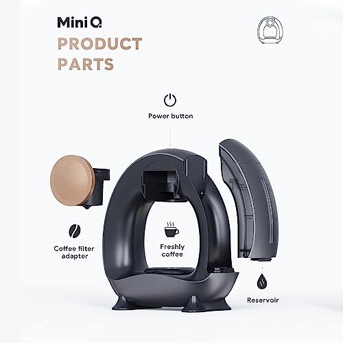 Semi-automatic Coffee Maker - Silent Portable AMZ-YD-HI14644B-UK-AE