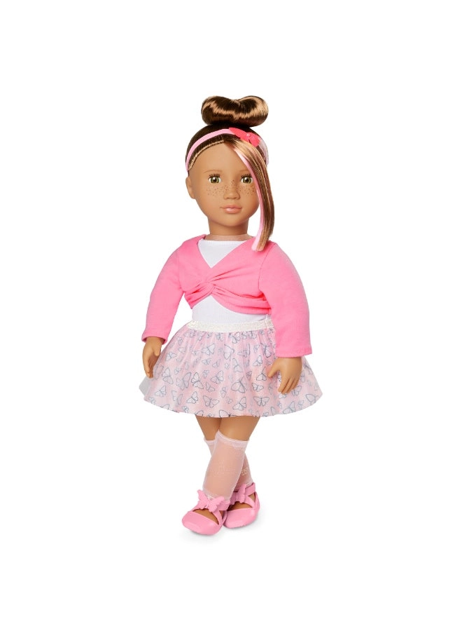 Our Generation Mika Fashion Doll - 46 cm Butterfly Ballet Outfit Ages 3+