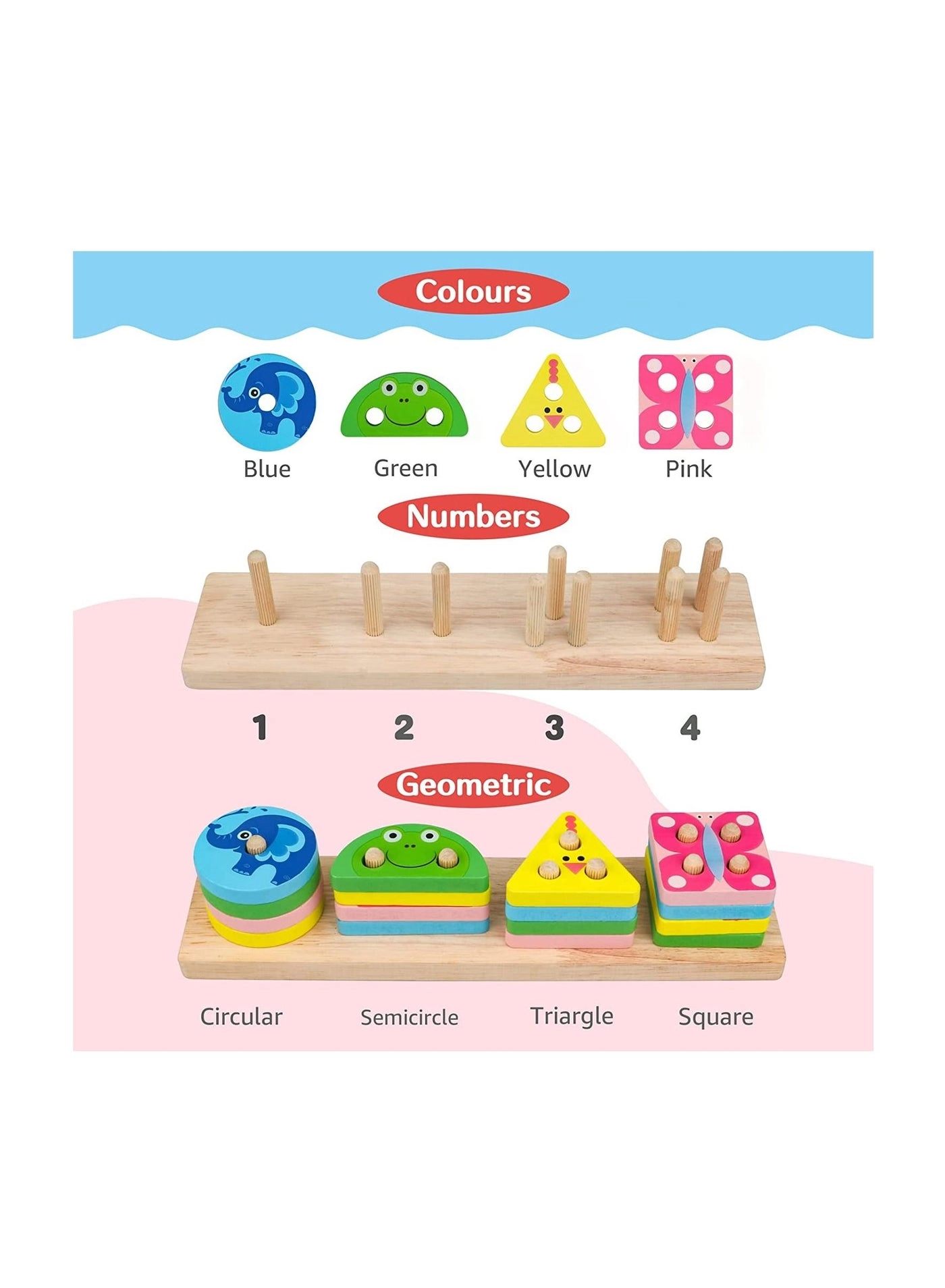 Montessori Toys - 1 3 Year Old 16 pcs