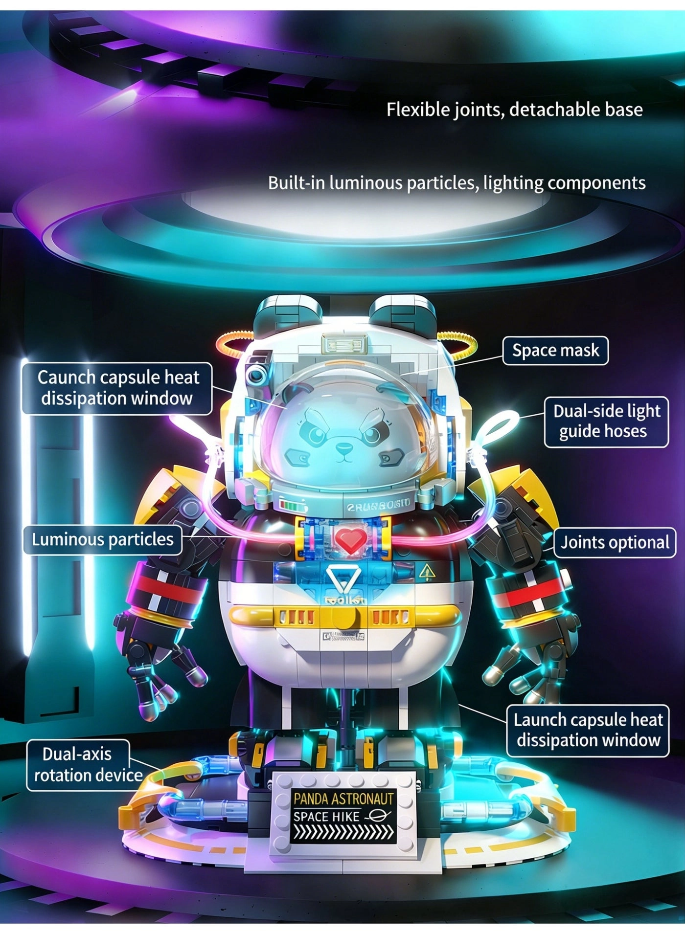 Chinese Giant Panda Mini Particle Building Blocks - Panda