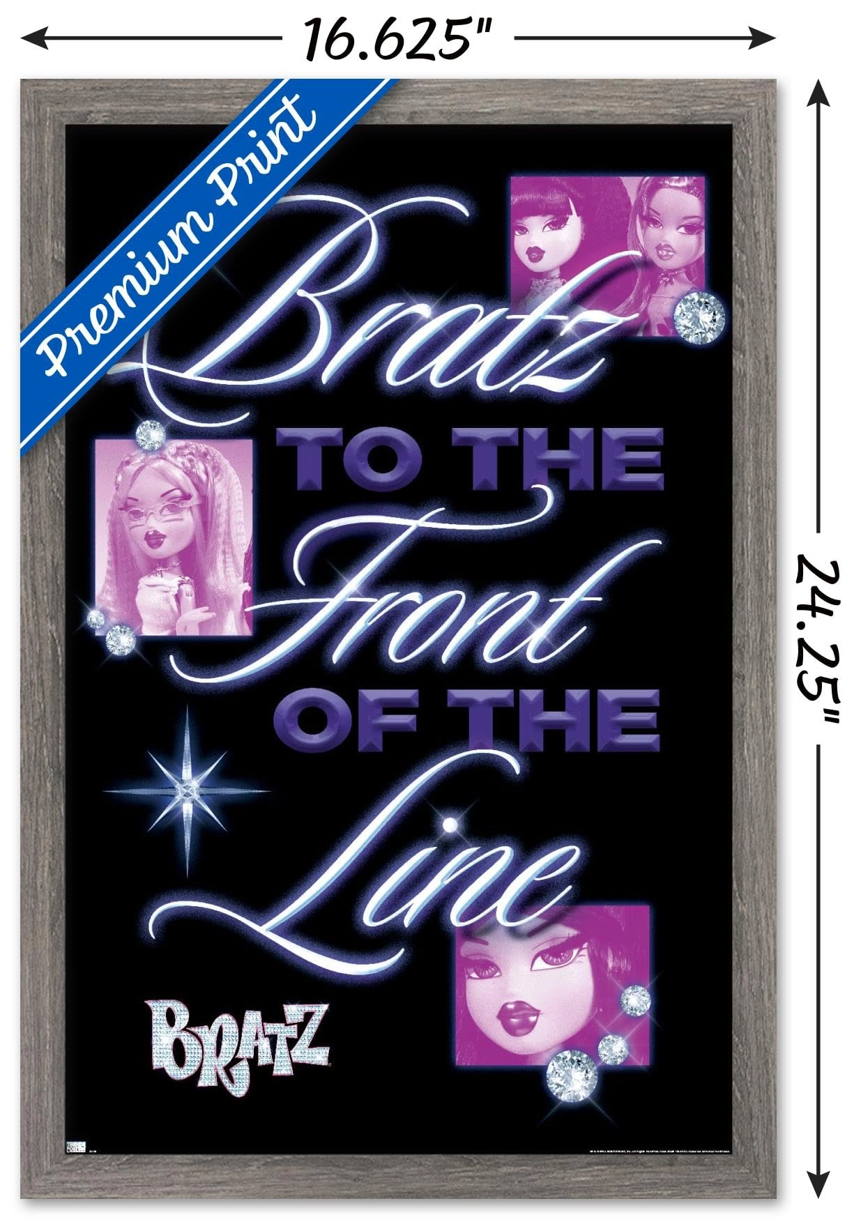 Bratz: Girls Nite Out - Front Of The Line Wall Poster - Paper 22.4\"L x 14.7\"W
