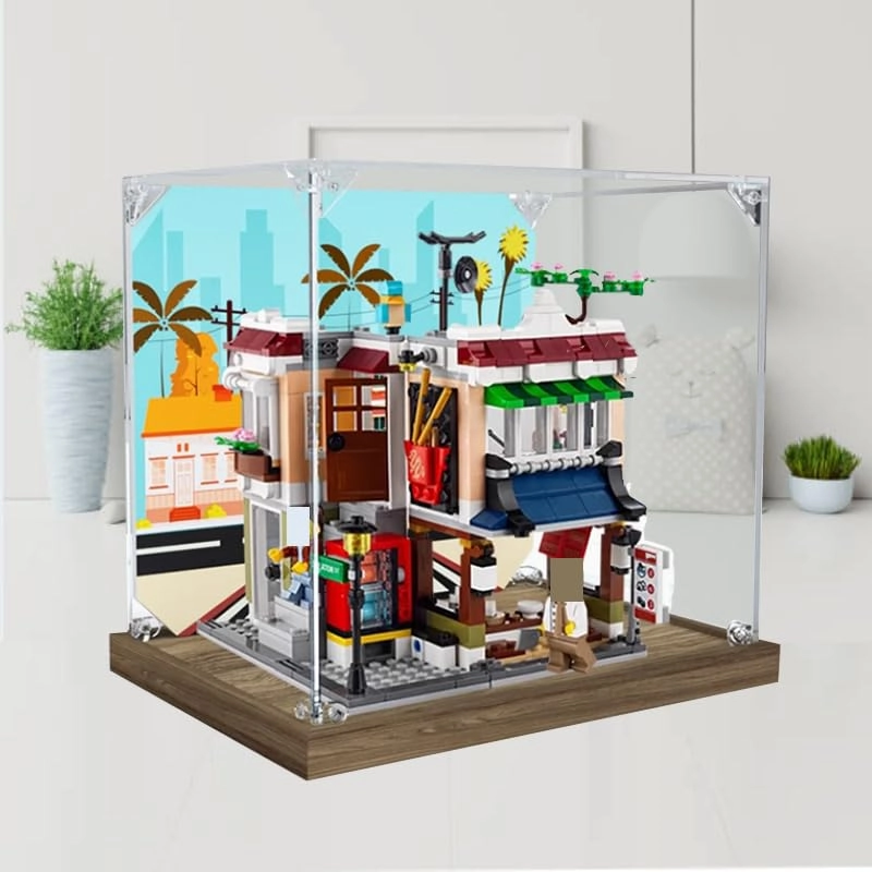 Display Case (31131) - 9.84x7.08x9.05in. Acrylic Wood Bottom 2mm