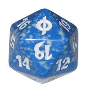 Magic: the Gathering Spindown D20 Life Counter - New Phyrexia Blue