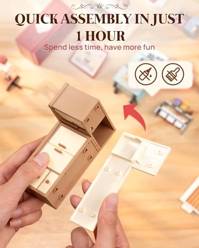 DIY Miniature Dollhouse Kit - Ice Cream Store 124 scale