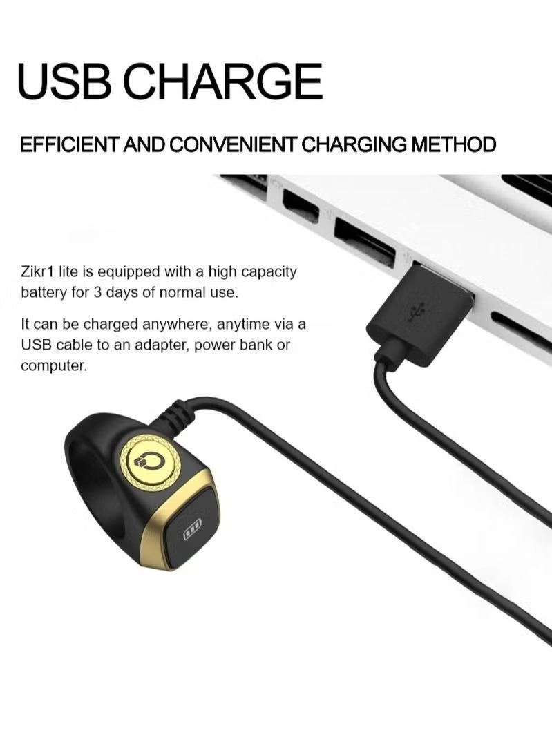 Zikr Ring Metal M02 - Green