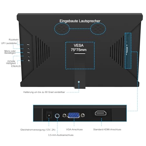 Portable Monitor - 1366x768 13.3 Inches