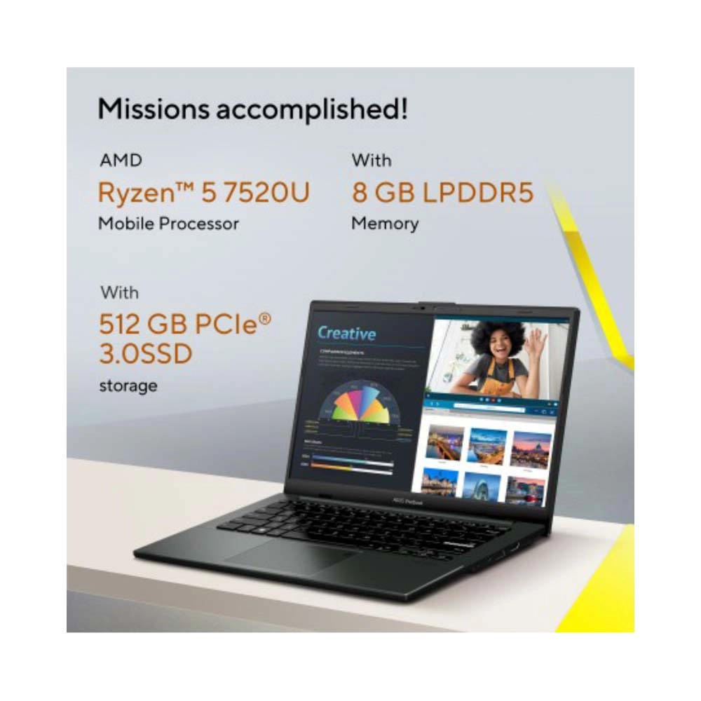 Vivobook Go 14 E1404FA-NK185W - 14'' R5-7520U 8GB 512GB SSD