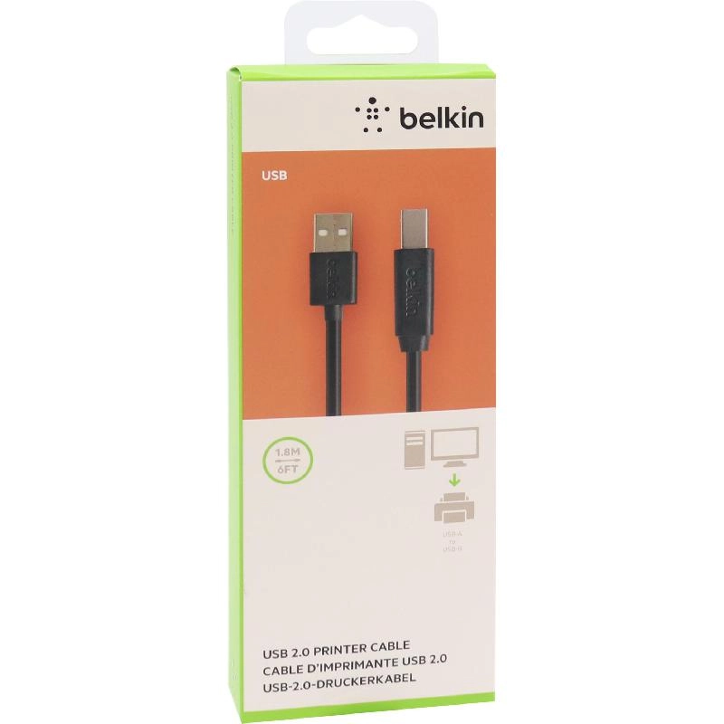 USB 2.0 to USB Standard Cable - 1.80m Female