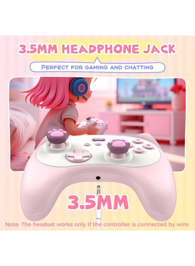 Meow Kitten Wireless Controller - Pink Nintendo Switch Windows PC Android iOS